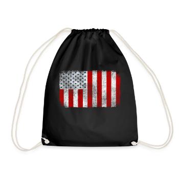 United States, United States, civil flag, peace - Drawstring Bag - black - Front