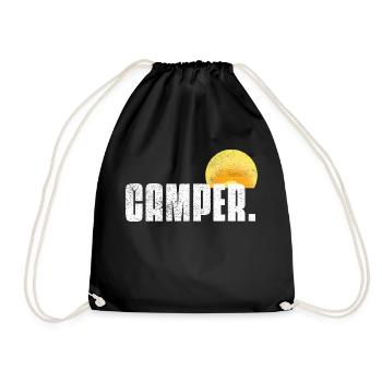 Camper Vintage - Turnbeutel - Schwarz - Vorne