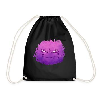 Little Pelota Monster n°9 – pink - Drawstring Bag - black - Front