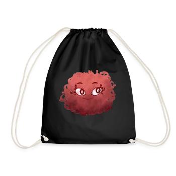 Little Pelota Monster n°3 – red - Drawstring Bag - black - Front