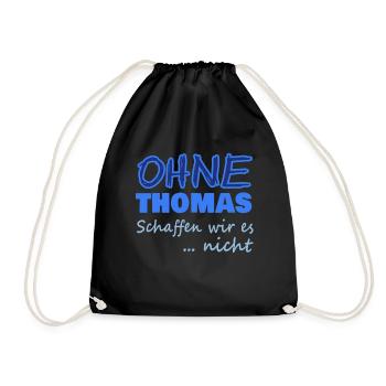 thomas - Turnbeutel - Schwarz - Vorne