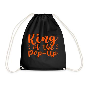 King Of The Pop-up 2 - Turnbeutel - Schwarz - Vorne