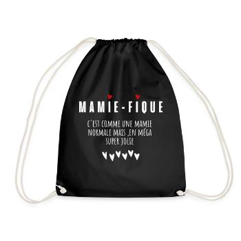Mamie-fique mamie magnifique - Sac de sport léger - noir - Devant