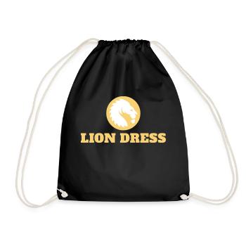 LION DRESS - Turnbeutel - Schwarz - Vorne