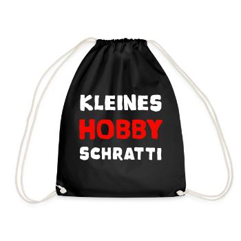 Kleines Hobby Schratti Edition - Turnbeutel - Schwarz - Vorne