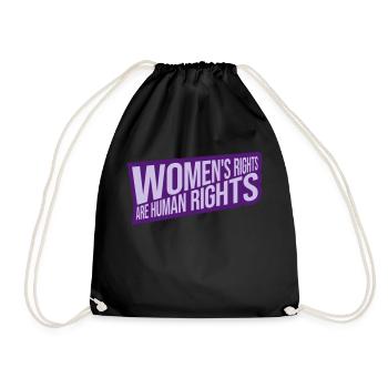citation féministe sur les droits des femmes - Sac de sport léger - noir - Devant