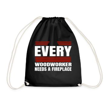 cadeau d’anniversaire syndicat charpentier - Sac de sport léger - noir - Devant
