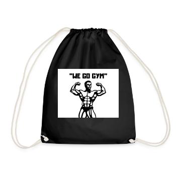 " We go gym " - Sac de sport léger - noir - Devant