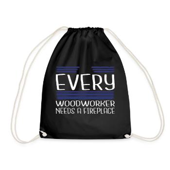 charpentier arboriculteur drôle citation bûcher - Sac de sport léger - noir - Devant