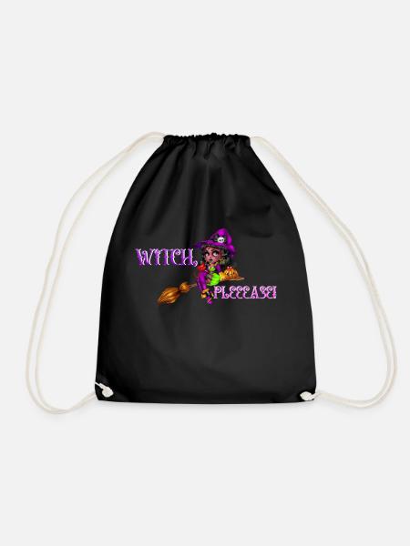 Witch, Please! Hexendesign der Extraklasse! - Turnbeutel - Schwarz