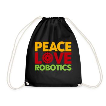 Engineer Teacher Technology Robotics Gift - Drawstring Bag - black - Front