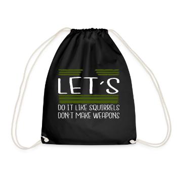 1960s fun funny dictons flower power green joke - Sac de sport léger - noir - Devant
