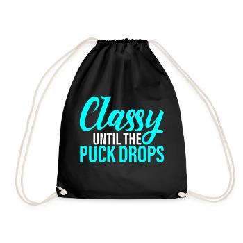Classy Until The Puck Drops 4 - Turnbeutel - Schwarz - Vorne