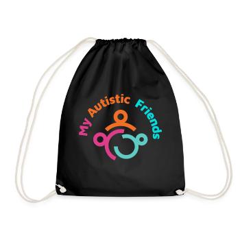 My Autistic Friends - Drawstring Bag - black - Front