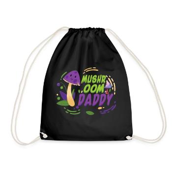 Retro Mushroom Daddy - Sac de sport léger - noir - Devant