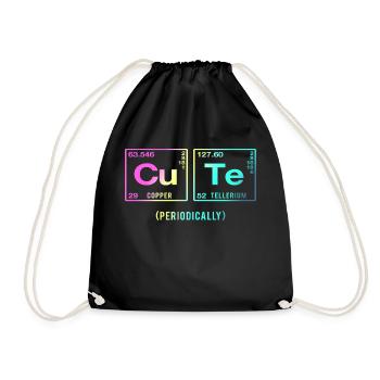 Funny saying for scientists - Drawstring Bag - black - Front