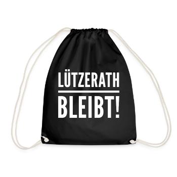 Lützerath bleibt - Turnbeutel - Schwarz - Vorne