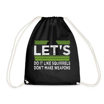 Dictons Cadeau Paix Signe Cadeau Idée Contre-culture - Sac de sport léger - noir - Devant