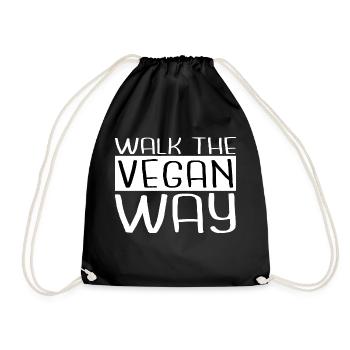 cadeau drôle citation cadeau repas végétalien devenir végétalien - Sac de sport léger - noir - Devant