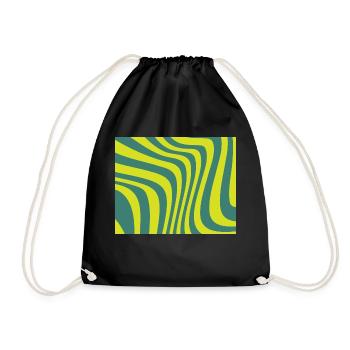 Ondes vertes - Sac de sport léger - noir - Devant