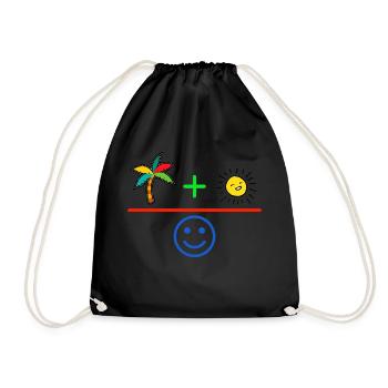 Holiday feeling - Drawstring Bag - black - Front