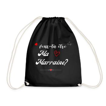 veux tu etre ma marraine-Future Marraine - Sac de sport léger - noir - Devant