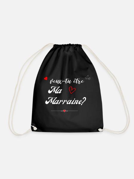 veux tu etre ma marraine-Future Marraine - Sac de sport léger - noir