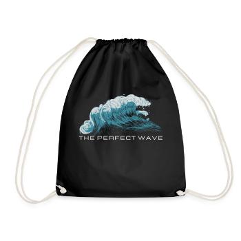La vague parfaite - Sac de sport léger - noir - Devant