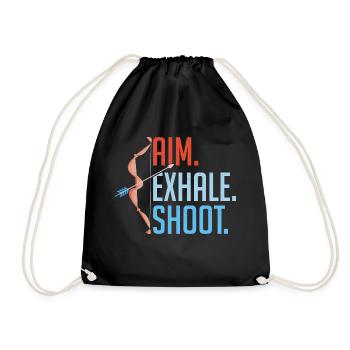 Visez le tir d’expiration. Tir à l’arc sur cible Bow & Arrows - Sac de sport léger - noir - Devant