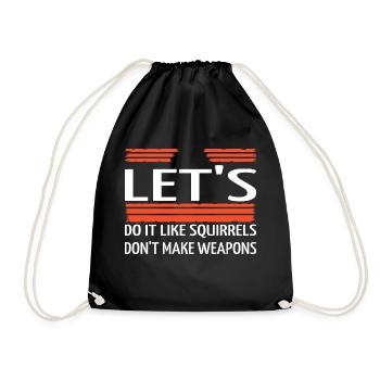 Famille Funky Funny Anti War 60s Hippie Présent - Sac de sport léger - noir - Devant