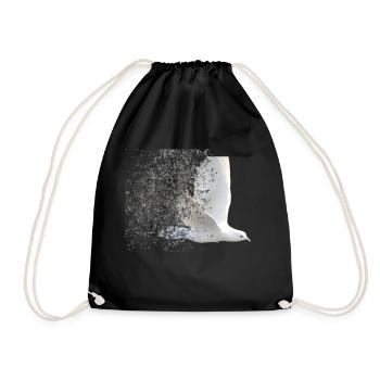 PEACE - Drawstring Bag - black - Front