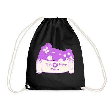 Manger, dormir, jouer et répéter - Violet/Beige - Sac de sport léger - noir - Devant