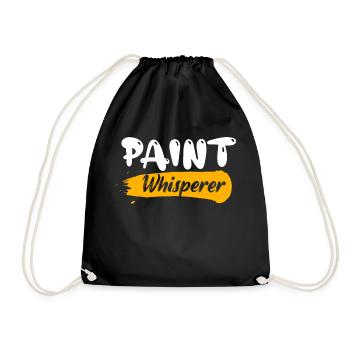 Paint Whisperer Professional Painter Job - Turnbeutel - Schwarz - Vorne