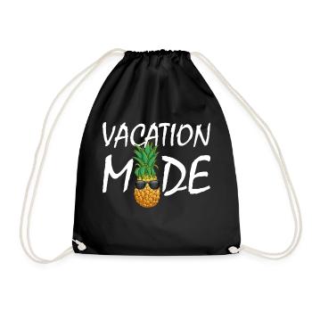 Vacation Mode Pineapple Sunglasses | Summer Cruise - Drawstring Bag - black - Front