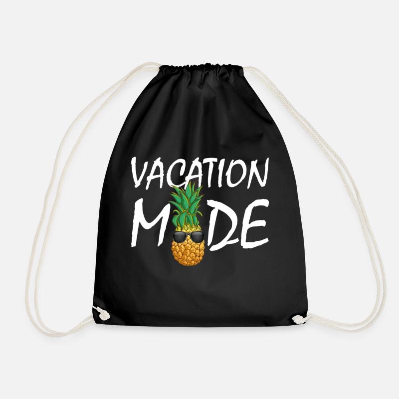 Urlaubsmodus Ananas-Sonnenbrille | Sommer-Kreuzfahrt - Turnbeutel - Schwarz
