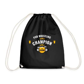 Pub Wrestling Federation Champ - Drawstring Bag - black - Front