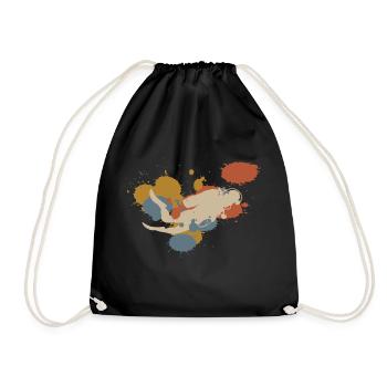 Diver Retro Gift - Drawstring Bag - black - Front