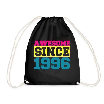 Awesome since 1996. Funny gift men women birthday - Sac de sport léger - noir - Devant