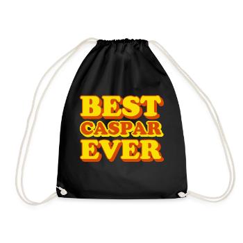 Caspar Prénom Cadeau Drôle - Sac de sport léger - noir - Devant