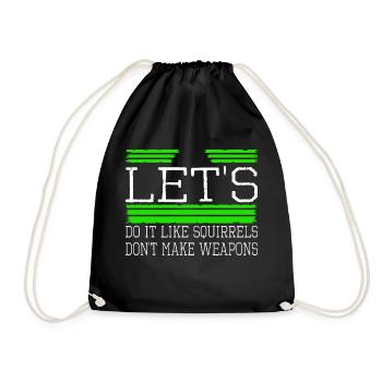déclaration d’amour cadeau cadeau idée anti guerre oiseau - Sac de sport léger - noir - Devant