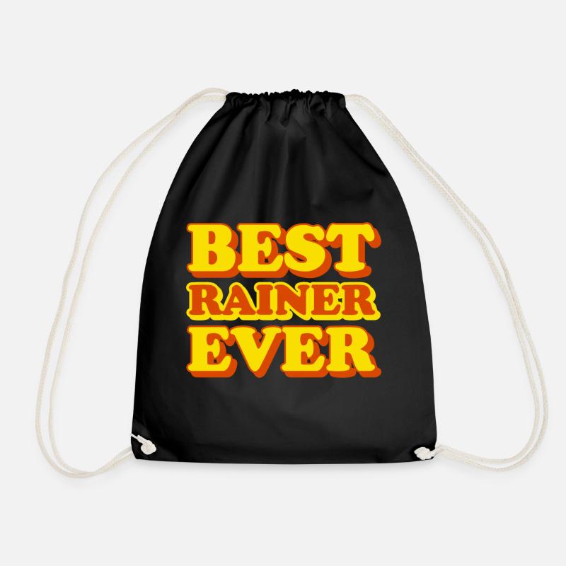 Rainer Vorname Lustiges Geschenk - Turnbeutel - Schwarz