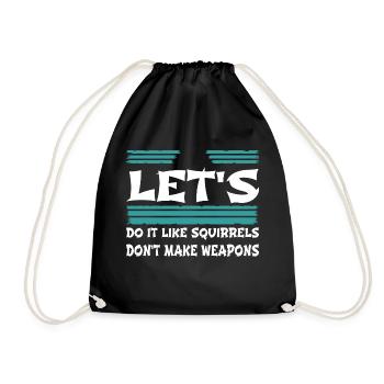 Amour heureux Hippie paix signe blagues Cool présent - Sac de sport léger - noir - Devant