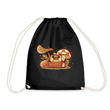 Fall Frog - Drawstring Bag - black - Front