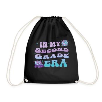 Back to School In My 2nd Second Grade Era Teacher - Drawstring Bag - black - Front
