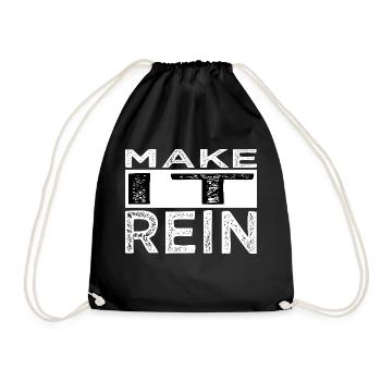 Couples Drôle Citation Barbe Gang Ordinateur maladroit - Sac de sport léger - noir - Devant