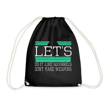 idée de cadeau d’anniversaire vert d’amour d’enfant - Sac de sport léger - noir - Devant