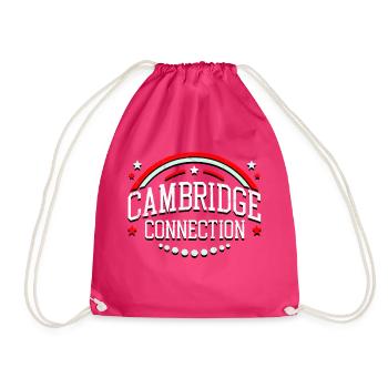 Cambridge Connection - Drawstring Bag - fuchsia - Front