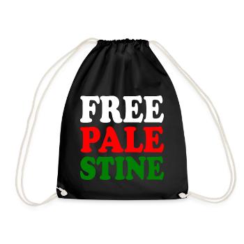 Free palestine - Sac de sport léger - noir - Devant