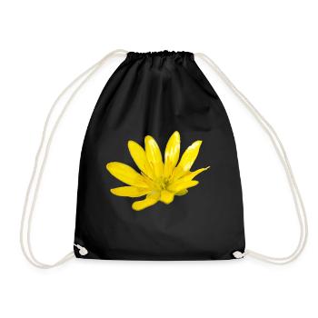 Blume, A730948 - Turnbeutel - Schwarz - Vorne