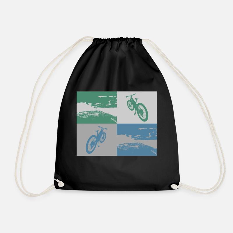 MTB Pop Art metallic - Drawstring Bag - black